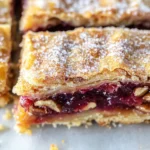Apricot Raspberry Rugelach Bars