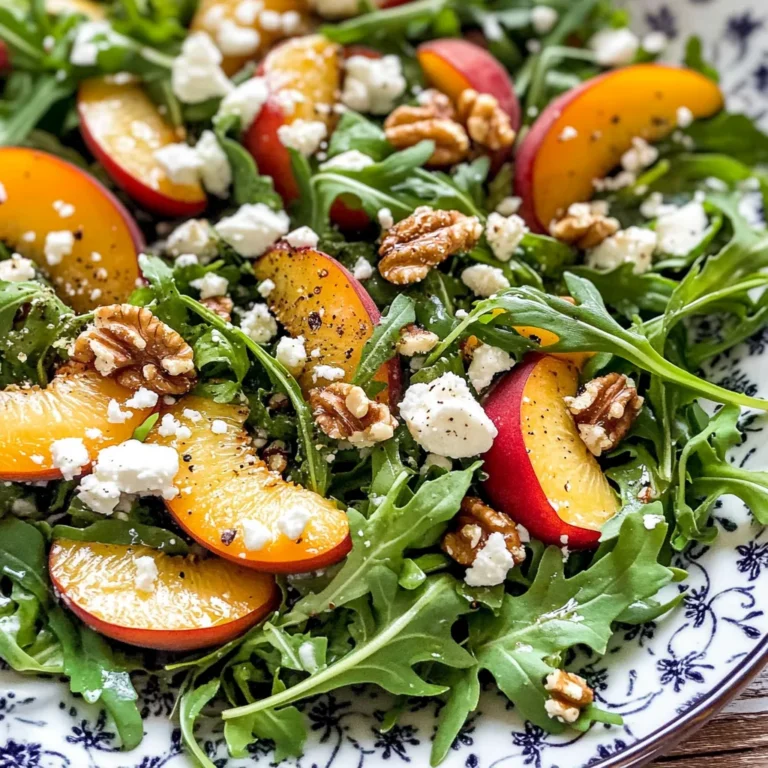 Arugula Nectarine Salad