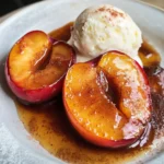Baked Nectarines with Cinnamon Honey Sauce