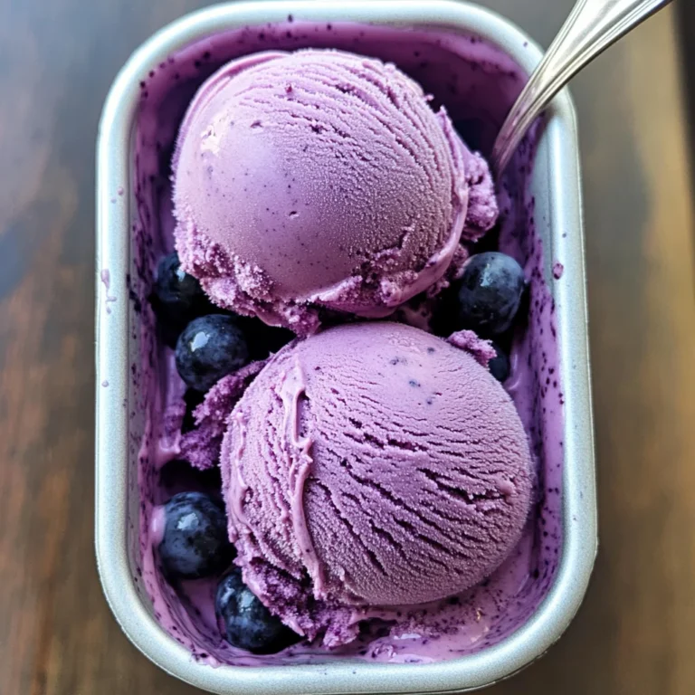 Blueberry Ice Cream