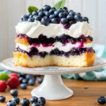 Blueberry Shortcake Cake