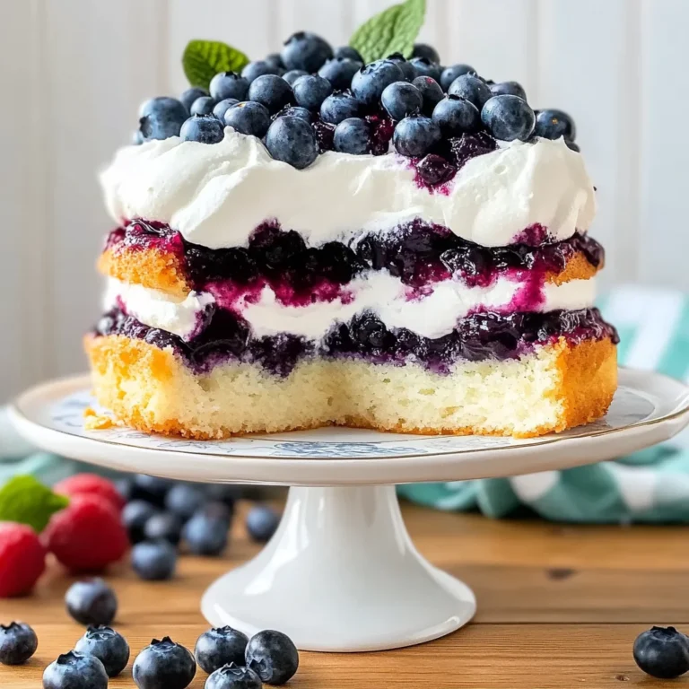 Blueberry Shortcake Cake
