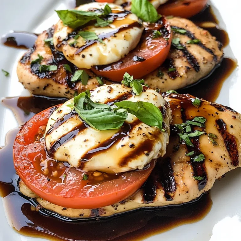 Caprese Grilled Chicken with Balsamic Reduction Recipe