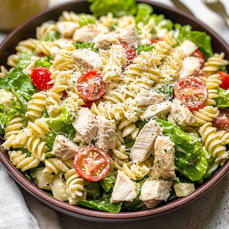 Chicken Caesar Pasta Salad