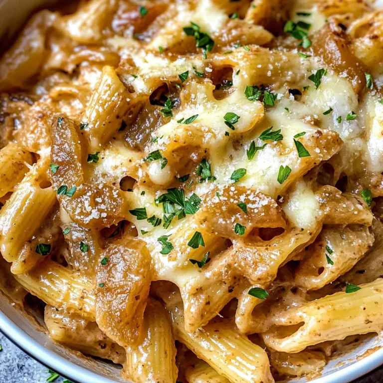 Easy French Onion Pasta