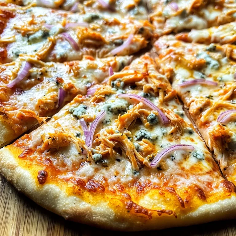 Four Cheese Buffalo Chicken Pizza