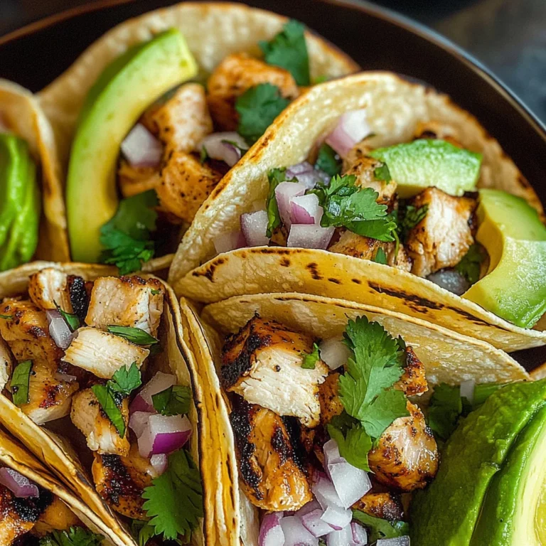 Grilled Chicken Street Tacos
