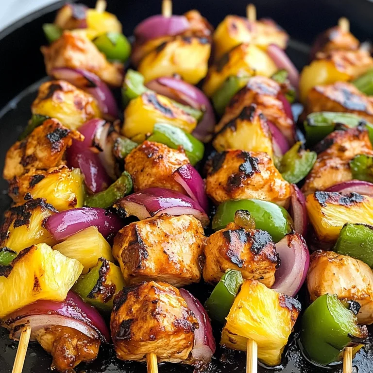 Hawaiian Chicken Kebabs