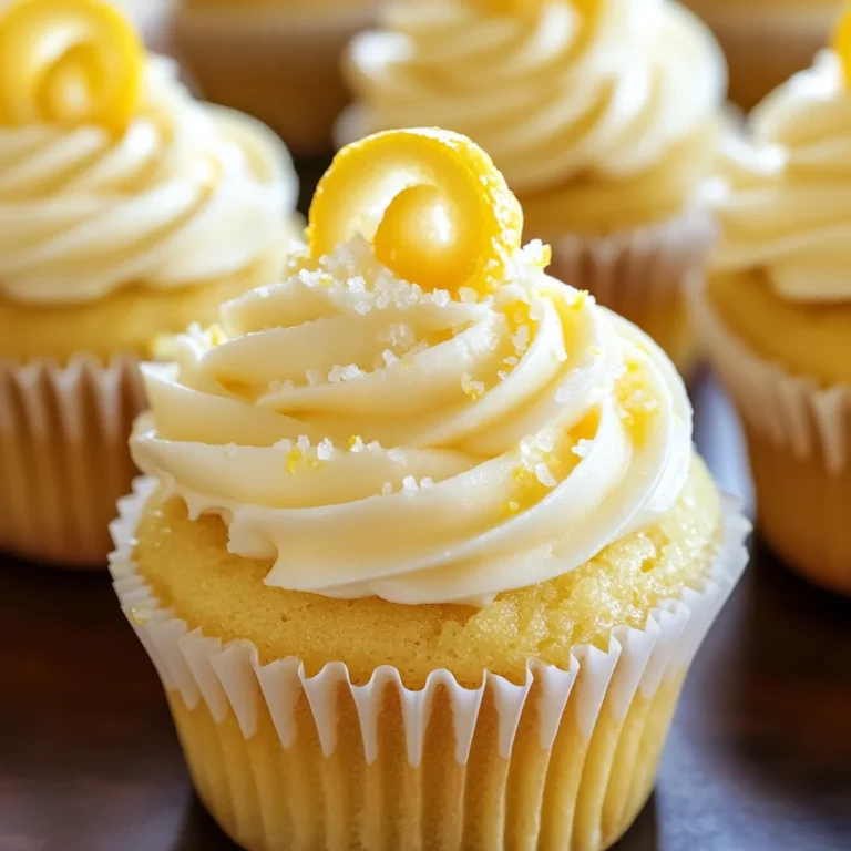 Lemon Cupcakes with Lemon Cream Cheese Frosting