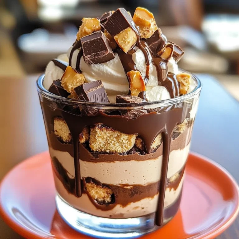 Mini Reese's Chocolate Peanut Butter Cheesecake Trifles