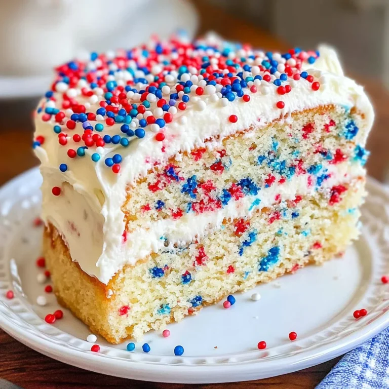 Patriotic Funfetti Cake