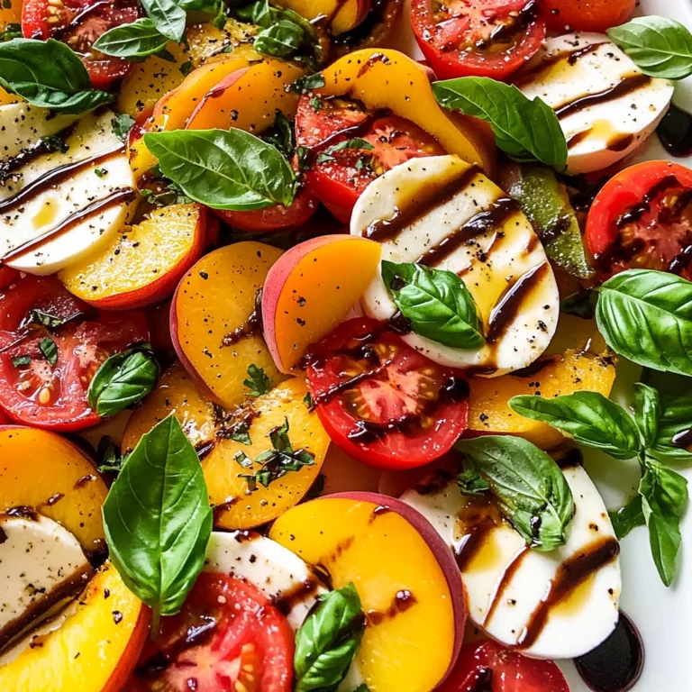 Peach Tomato Caprese Salad