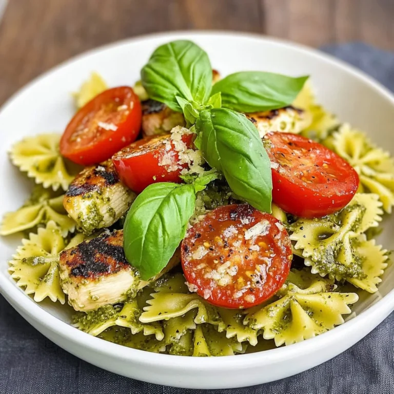 Pesto Pasta with Grilled Chicken