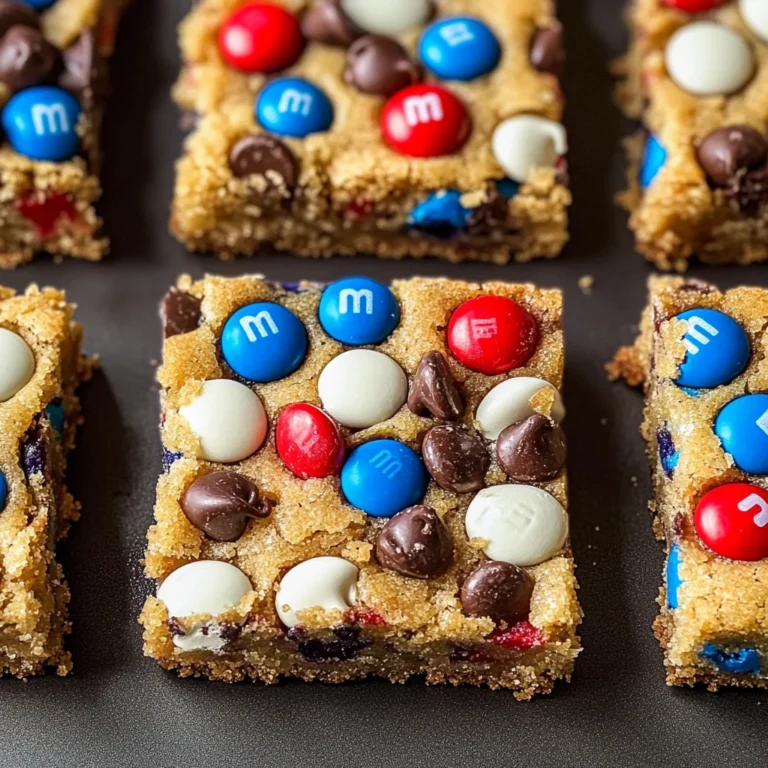 Red, White & Blue M&M'S Cookie Bars