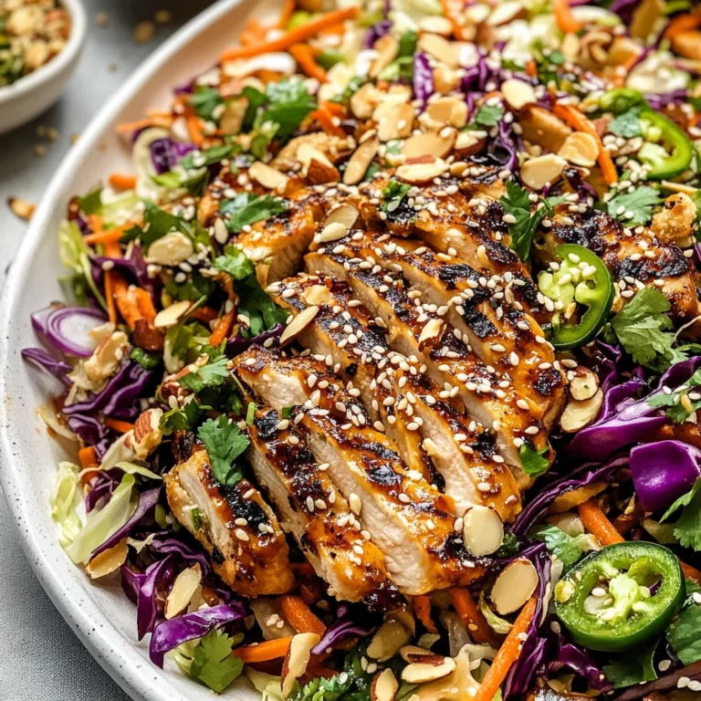 Sesame Chicken Cabbage Crunch Salad