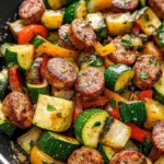 Skillet Sausage and Zucchini