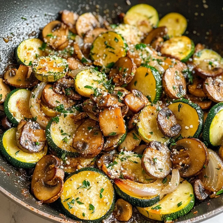 Skillet Zucchini and Mushrooms