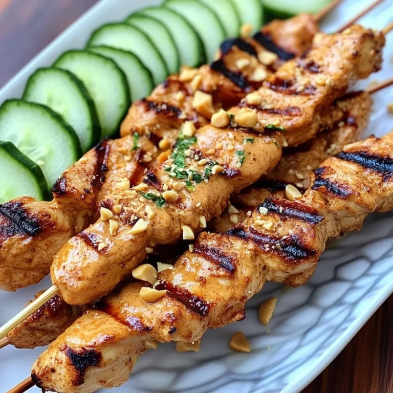 Thai Chicken Sate with Peanut Sauce