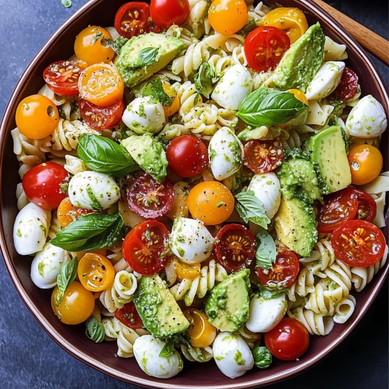 Tomato Avocado Pasta Salad