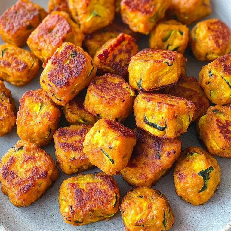 Baked Sweet Potato Zucchini Tots