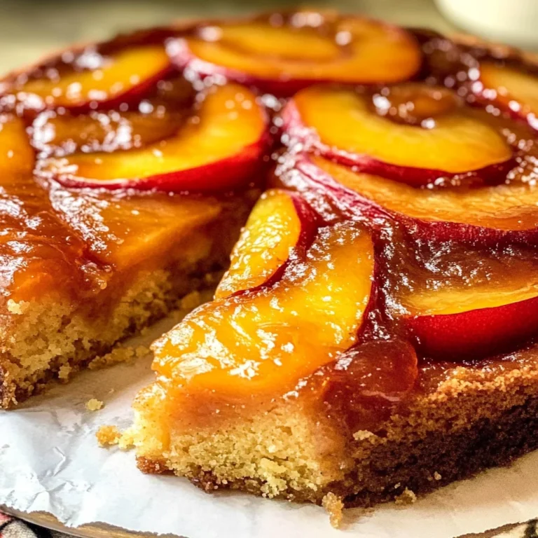 Bourbon Peach Upside-Down Cake