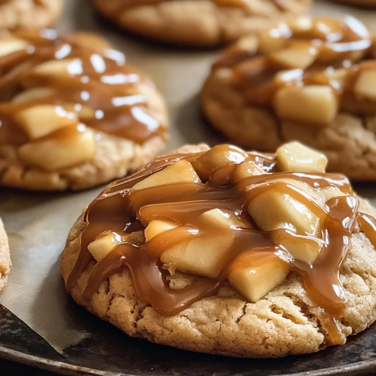 Caramel-Drizzled Apple Cinnamon Cookies