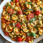 Cheese Tortellini with Summer Veggies