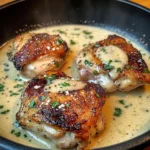 Creamy Garlic Butter Chicken Thighs
