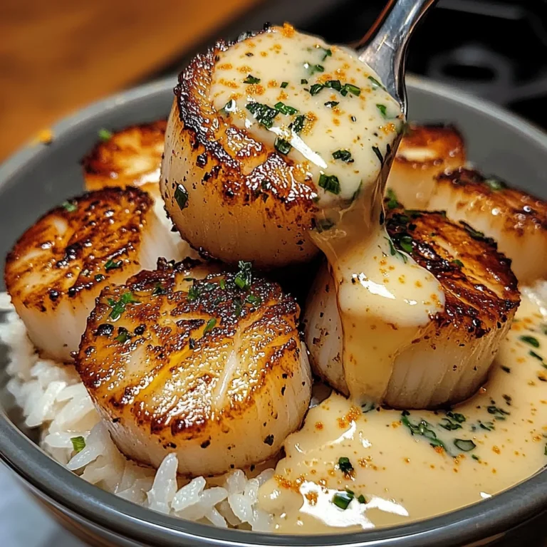 Creamy Garlic Butter Scallop Bowl