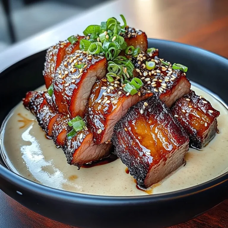 Crispy Char Siu Beef Belly With Creamy Sauce
