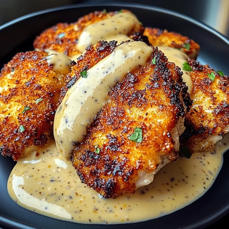 Crispy Chicken Cutlets With Creamy Mustard Sauce