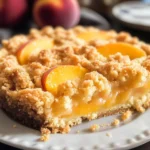 Easy Italian Peach Crumb Cake