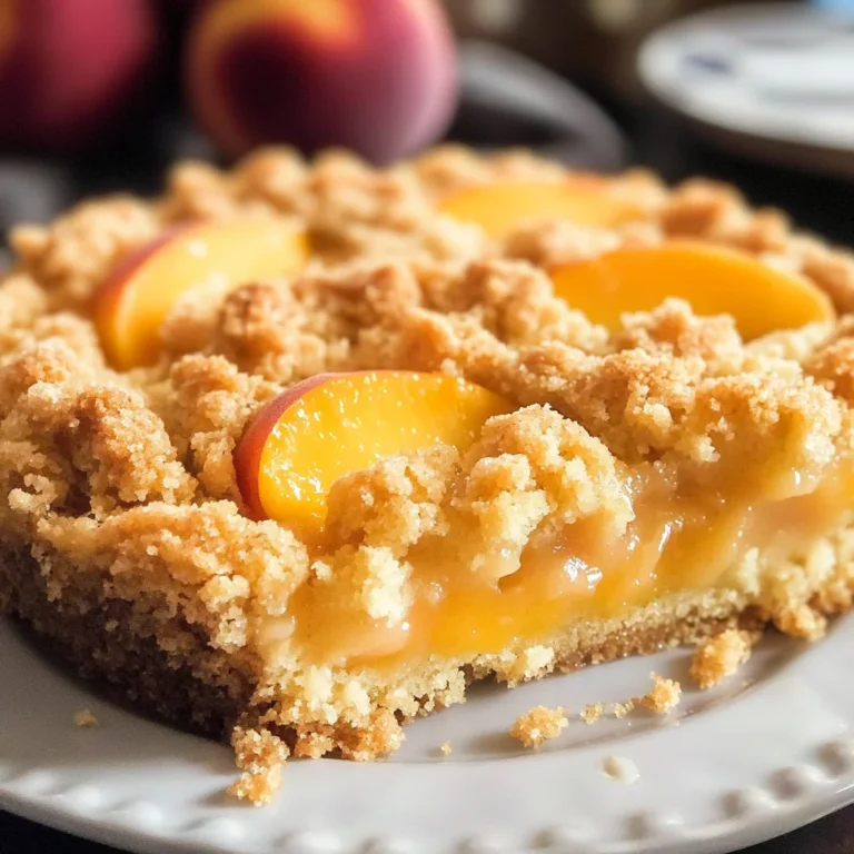 Easy Italian Peach Crumb Cake