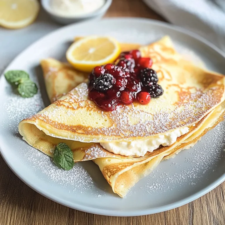 Lemon Ricotta Crepes