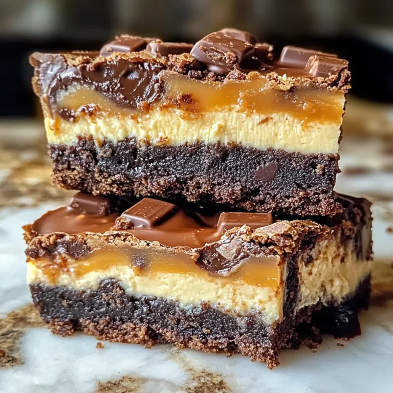 Milky Way Caramel Cheesecake Brownies