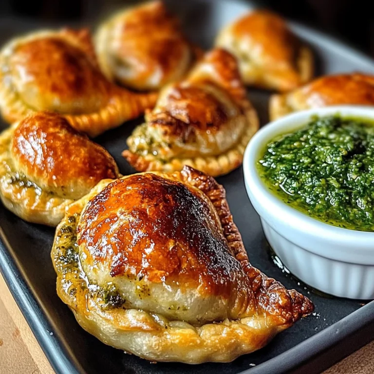Mini Chicken Or Beef Empanadas With Chimichurri