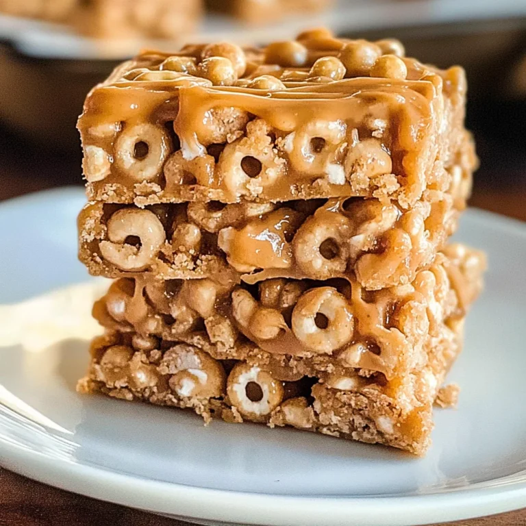 No Bake Peanut Butter Cheerio Bars