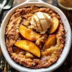 Old School Easy Brown Sugar Peach Cobbler