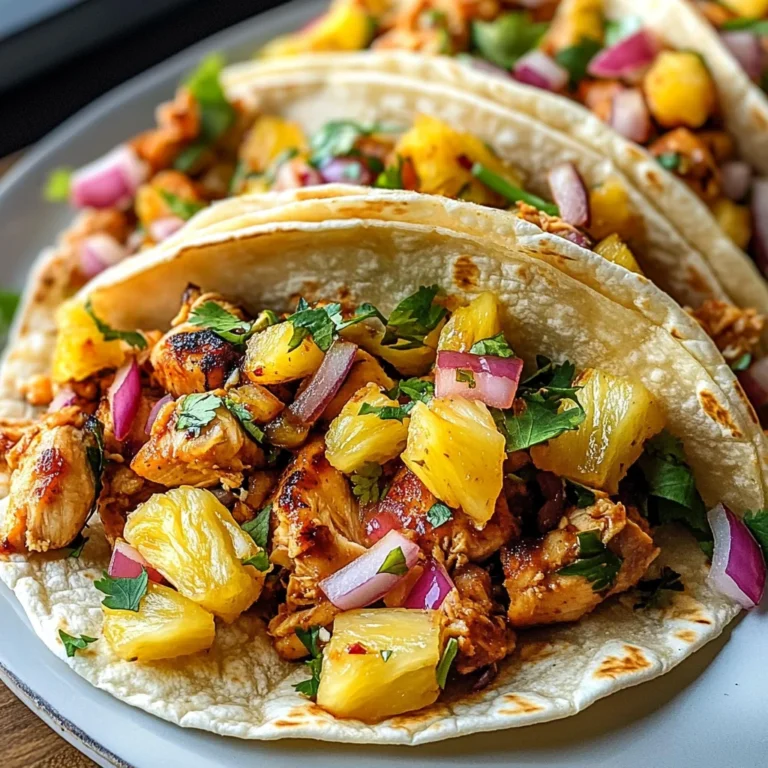 Pineapple Chicken Tacos