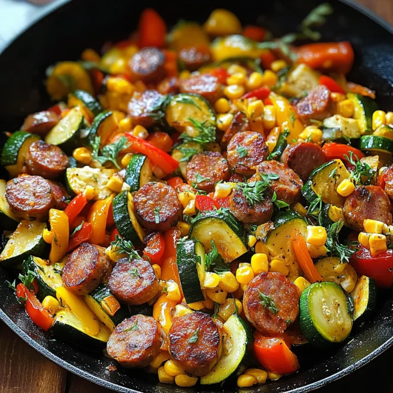 Sausage and Veggies Skillet - 30 Minute, One-Pan Meal