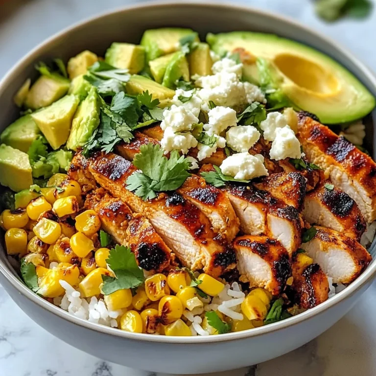 Street Corn Chicken Rice Bowl
