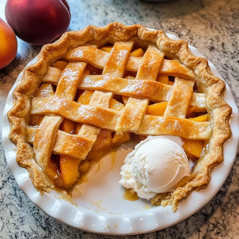 The Best Peach Pie