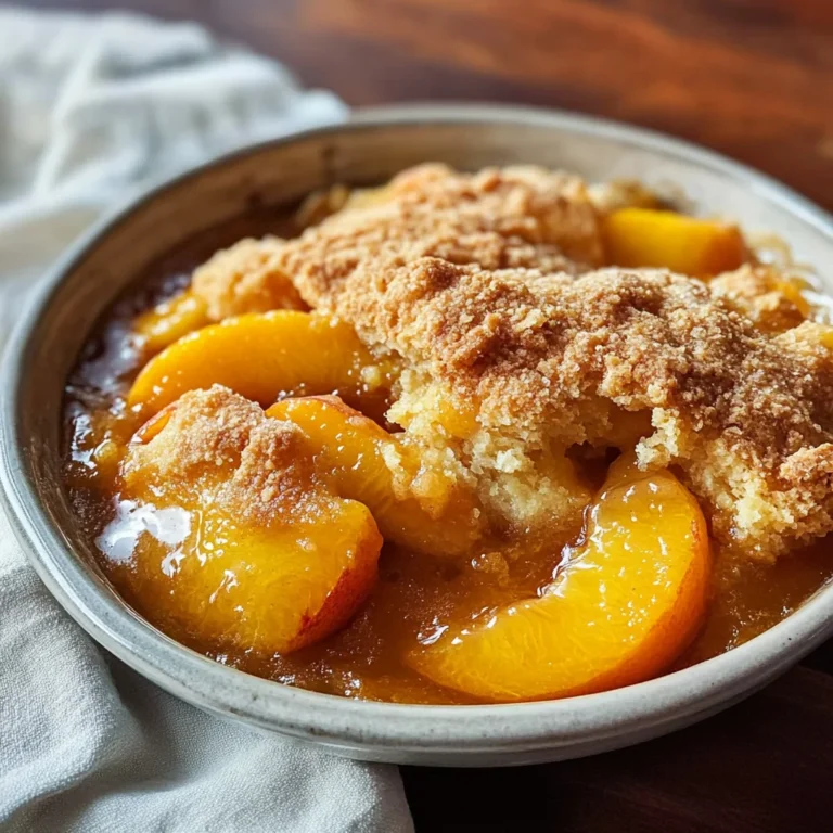 The Easiest Southern Peach Cobbler