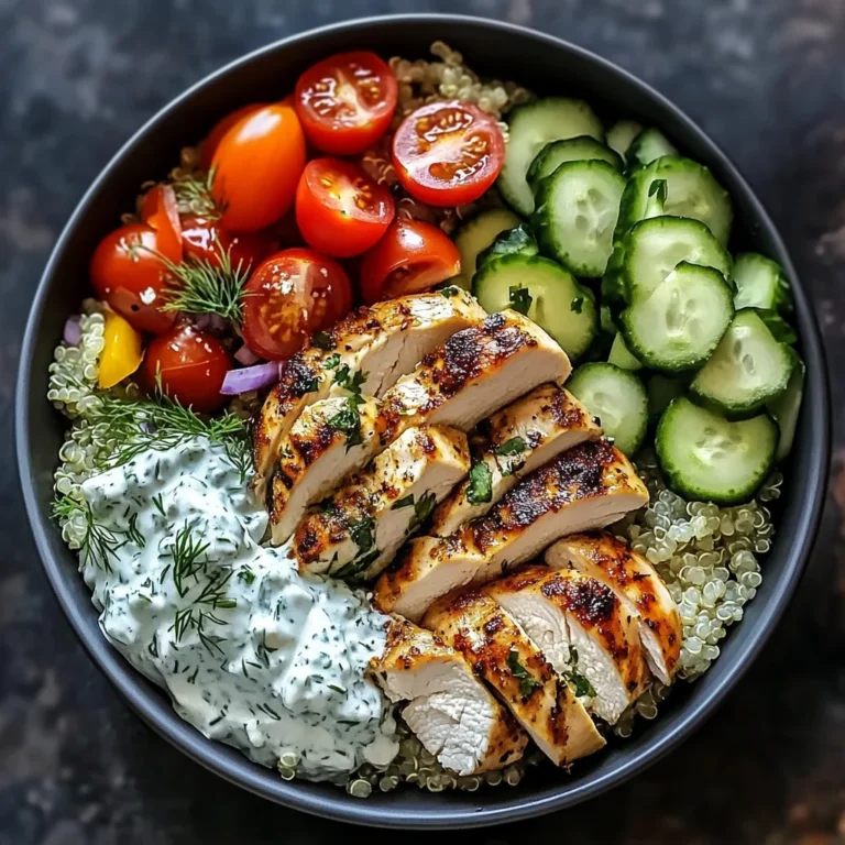 Chicken Tzatziki Bowls