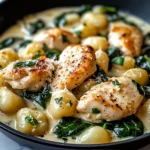 Creamy Garlic Chicken Gnocchi Skillet