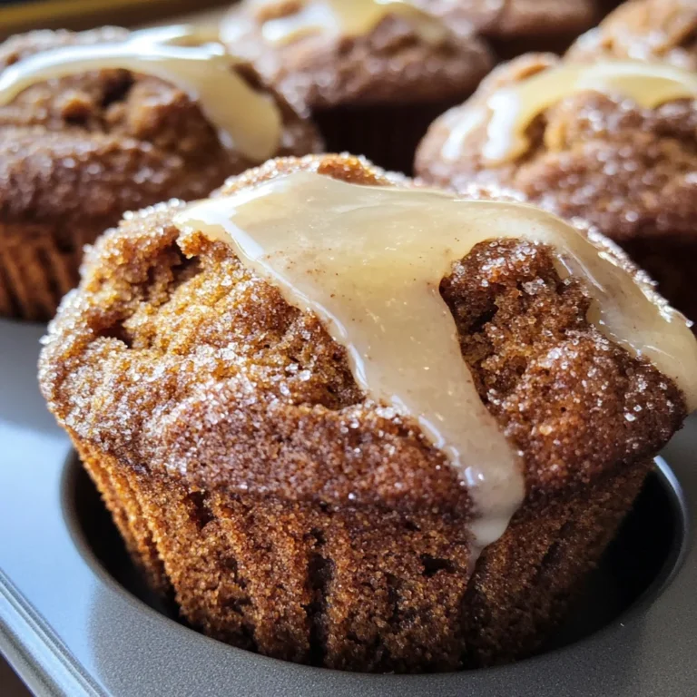 Glazed Gingerbread Muffins