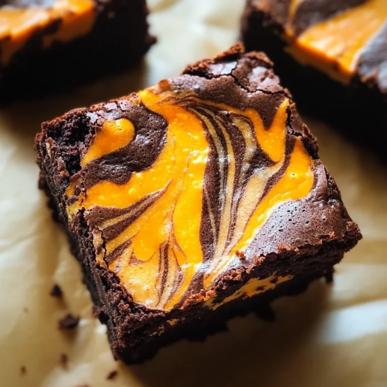 Halloween Cream Cheese Swirl Brownies