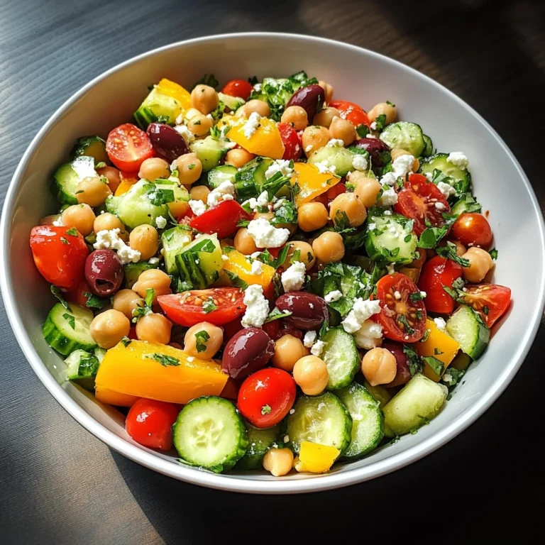 Mediterranean Chickpea Salad with Lemon Vinaigrette: The Best Summer Dish