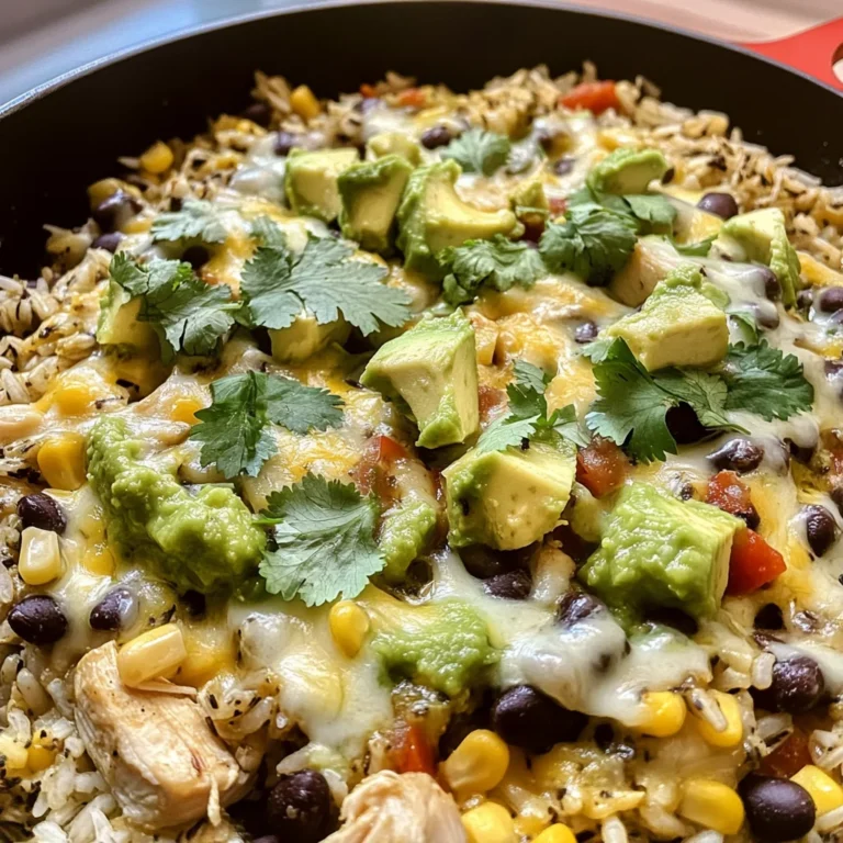 Salsa Verde Chicken & Rice Skillet