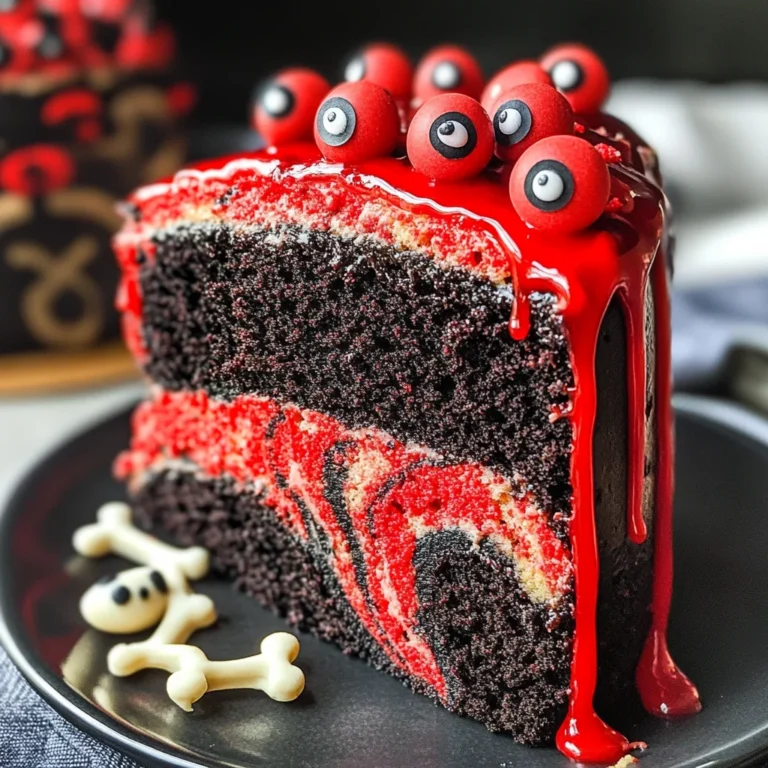 Spooky Halloween Marble Cake